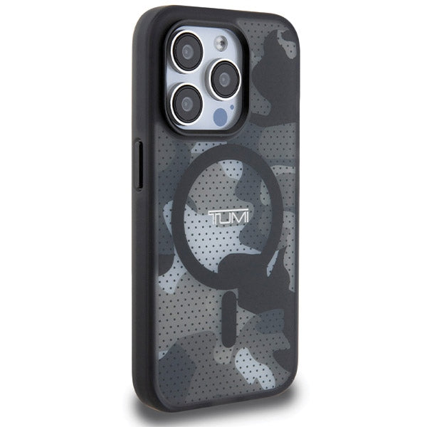 Твърд калъф Tumi TUHMP15XTCAMK MagSafe Frosted Camo Print за iPhone 15 Pro Max6.7", черен
