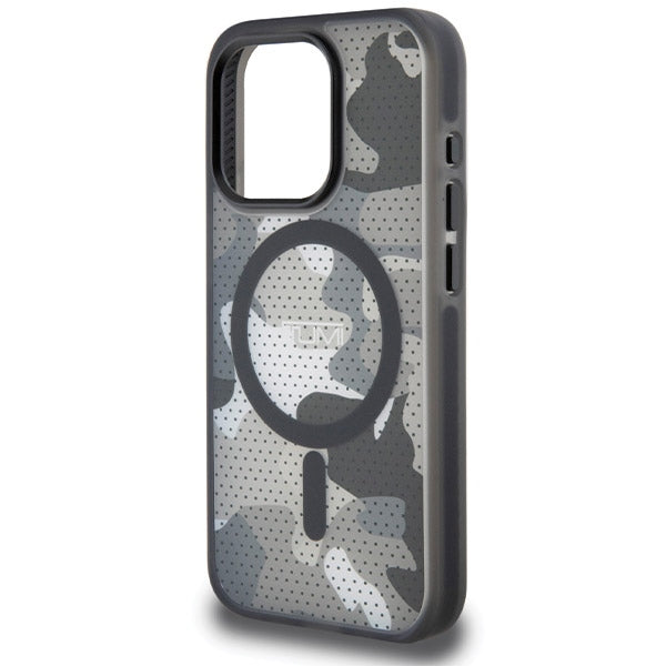 Твърд калъф Tumi TUHMP15XTCAMK MagSafe Frosted Camo Print за iPhone 15 Pro Max6.7", черен