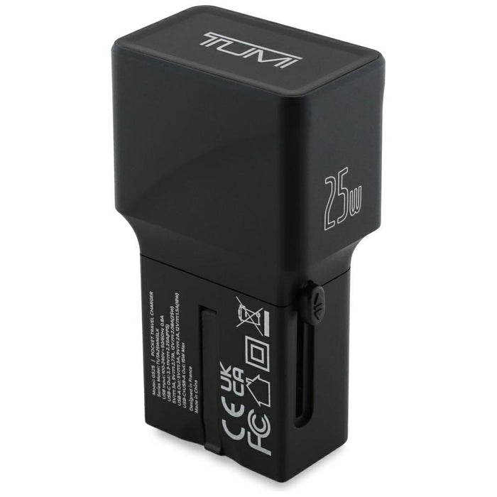 Зарядно TUMI Travel Adapter 25W, черно