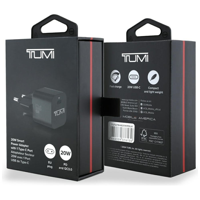 Зарядно Tumi Smart Power 20W, черно