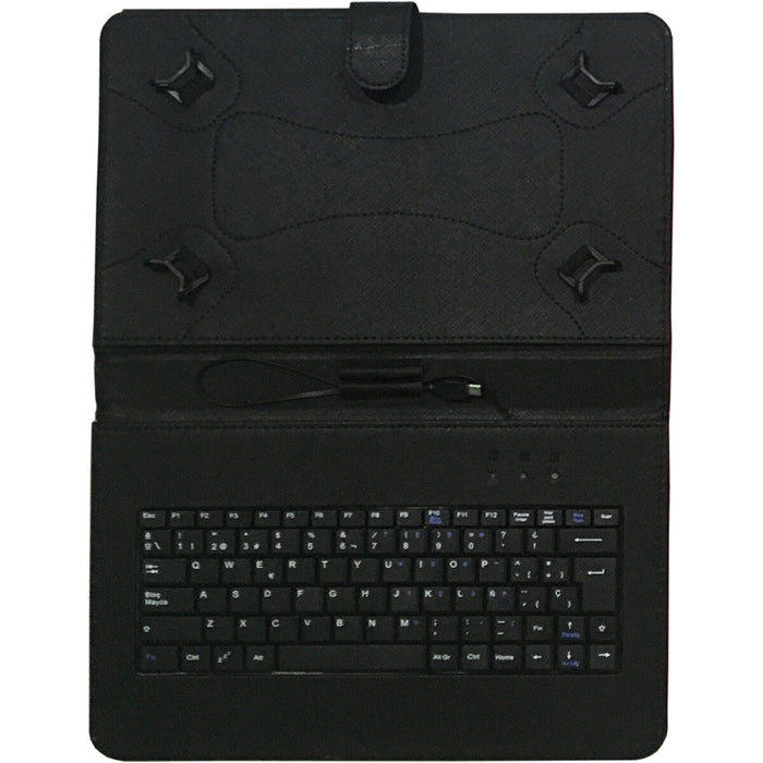 Калъф за таблет Talius CV-3006 Черен Испанска Qwerty