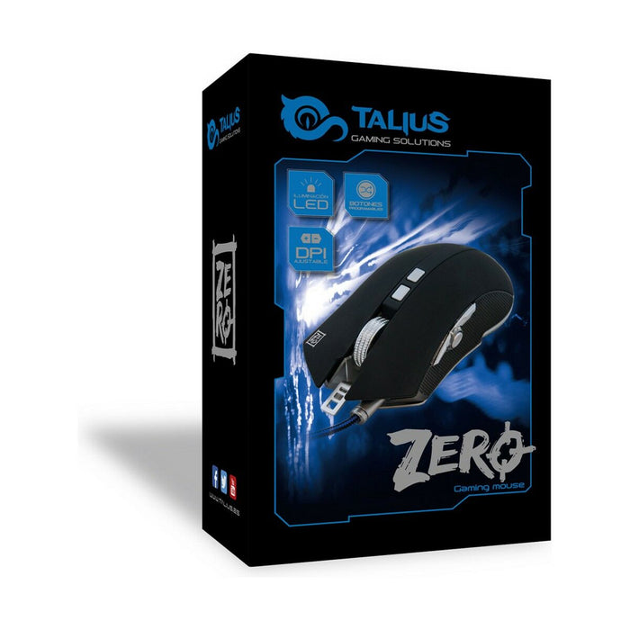 Мишка за игра Talius ZERO Черен 4000 dpi
