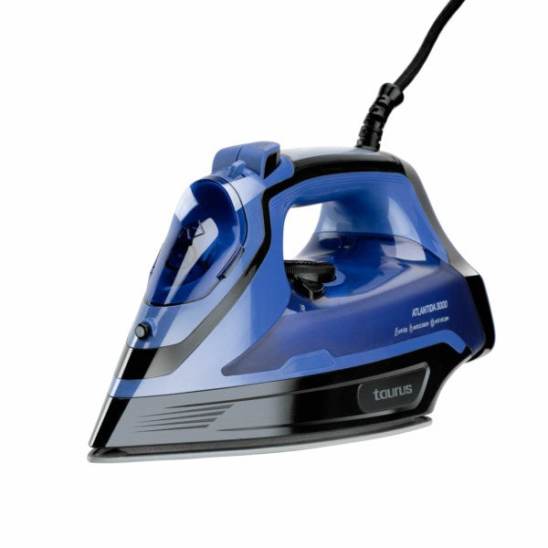 Taurus Quios 3000 Суха и парна ютия Керамична гладеща плоча 3000 W Черен, Син