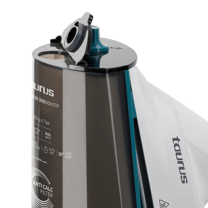 Taurus Sliding Spacex 3000 Non Stop 3000 W 1,3 L Керамична гладеща плоча Син, сив, бял