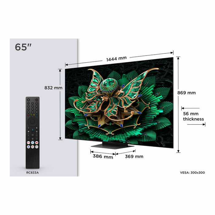 Смарт телевизор TCL 65C7K 65" 4K Ultra HD HDR QD Mini LED