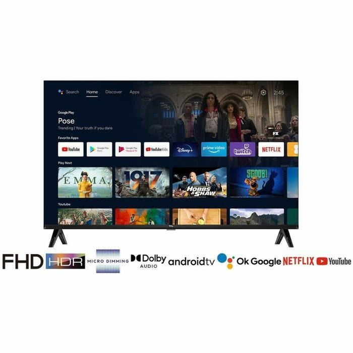 Смарт телевизор TCL 40" Full HD LED HDR D-LED HDR10