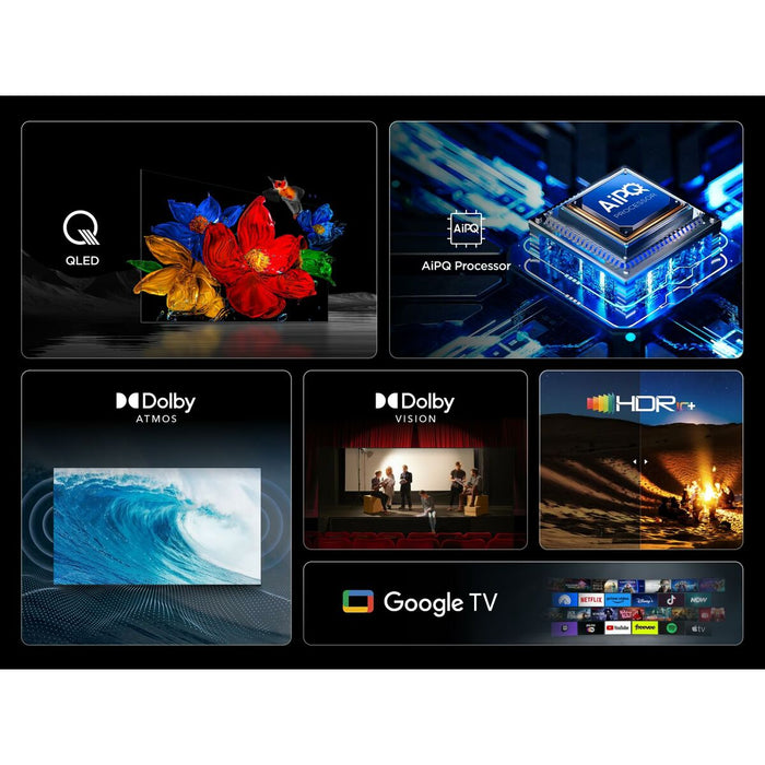Смарт телевизор TCL 4K Ultra HD 43" QLED