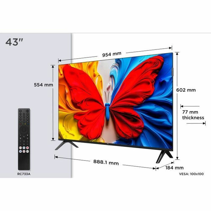Смарт телевизор TCL 43S51K Full HD 43" QLED