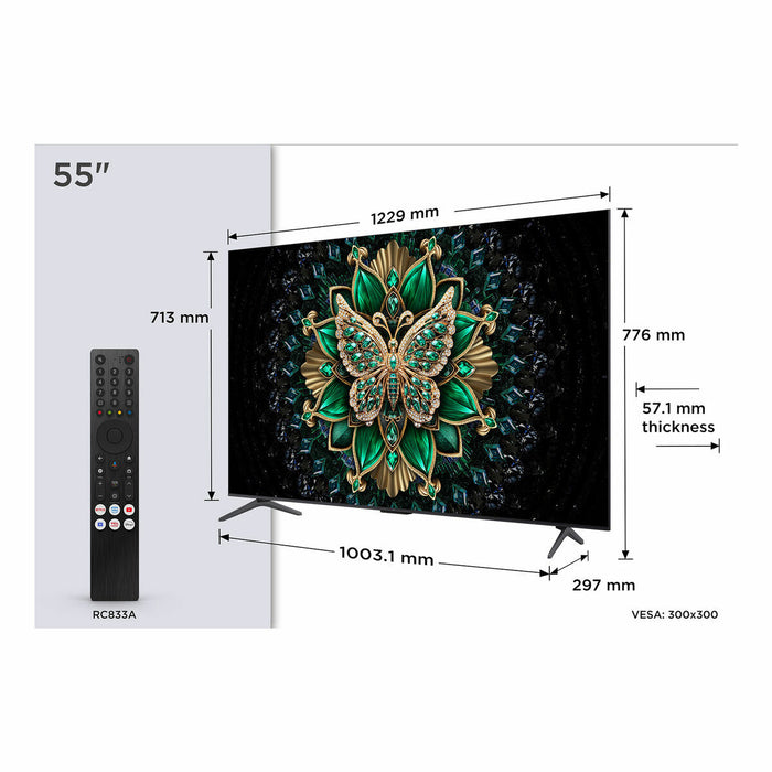 Смарт телевизор TCL 55C6K        55 55" 4K Ultra HD HDR QLED QD Mini LED