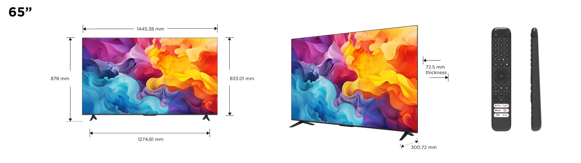 TCL P655 65P655 4K LED Google TV