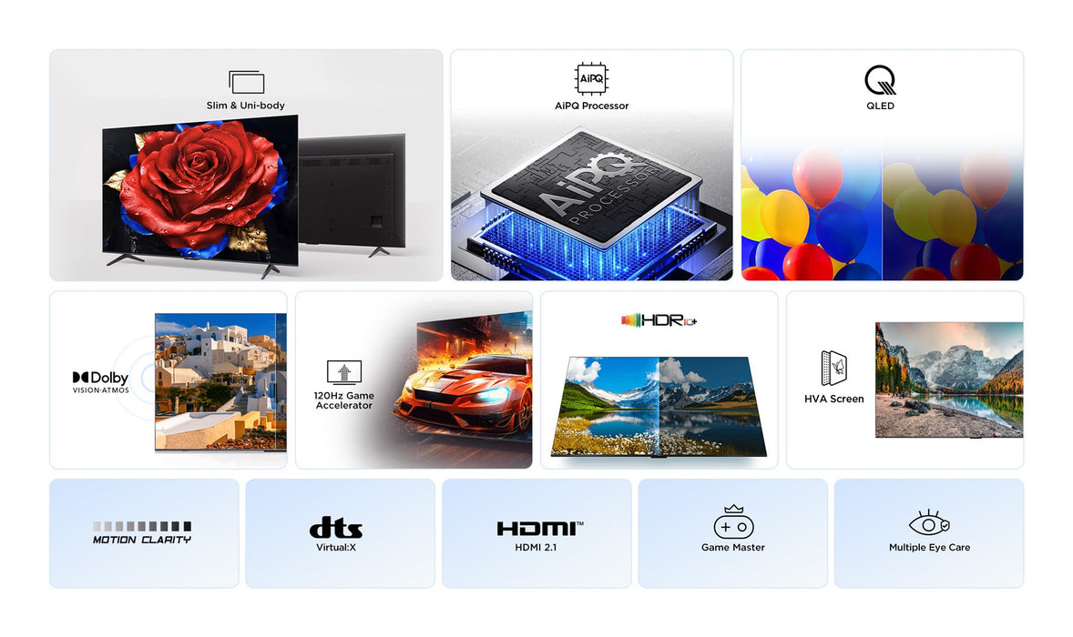 Смарт телевизор TCL 65P7K 65" 4K Ultra HD HDR QLED