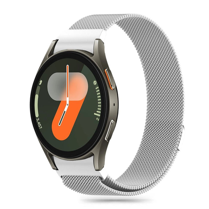Tech-Protect MilaneseBand за Samsung Galaxy Watch 4 / 5 / 5 Pro / 6 / 7 / FE - Сребрист