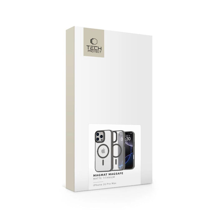 Калъф Tech-Protect MagMat MagSafe за iPhone 16 Pro Max - титаниев
