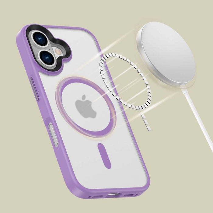 Калъф Tech-Protect MagMat MagSafe за iPhone 16 - лилав
