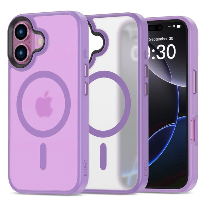 Калъф Tech-Protect MagMat MagSafe за iPhone 16 - лилав