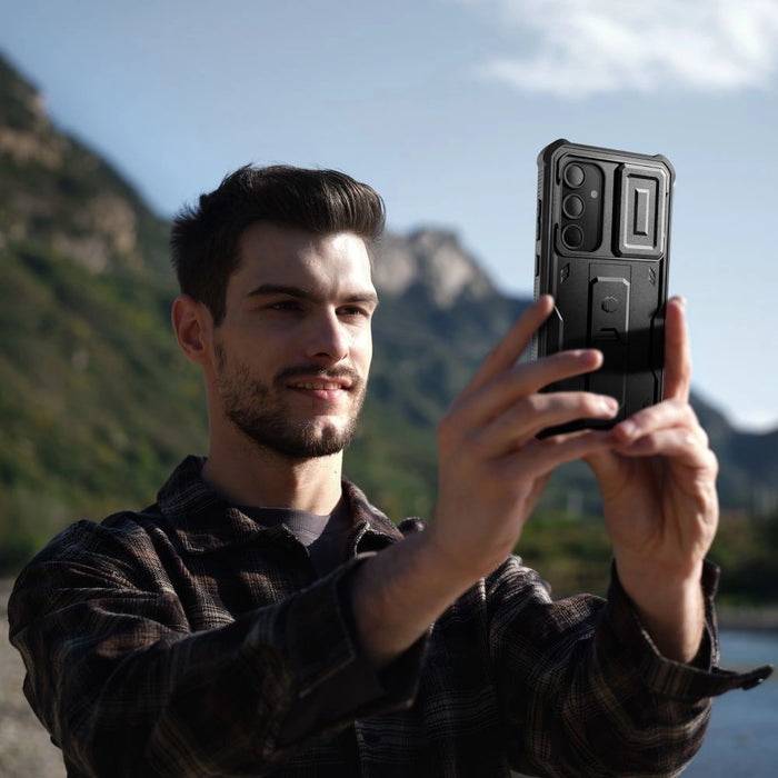 Калъф Tech-Protect Kevlar Cam+ за Samsung Galaxy S24 FE - черен