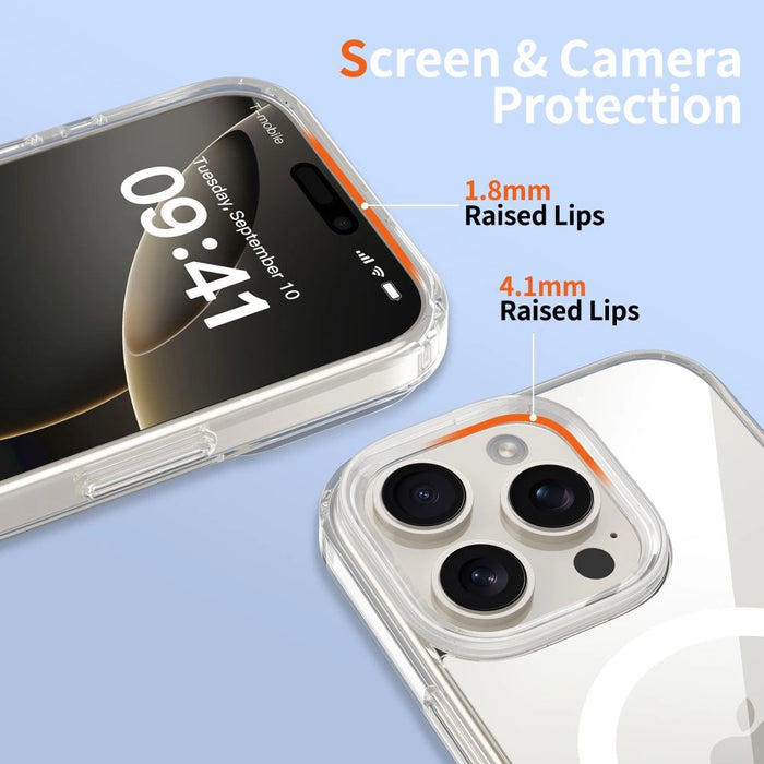 Калъф Tech-Protect Flexair Hybrid CC Magsafe за iPhone 16 Pro Max - прозрачен