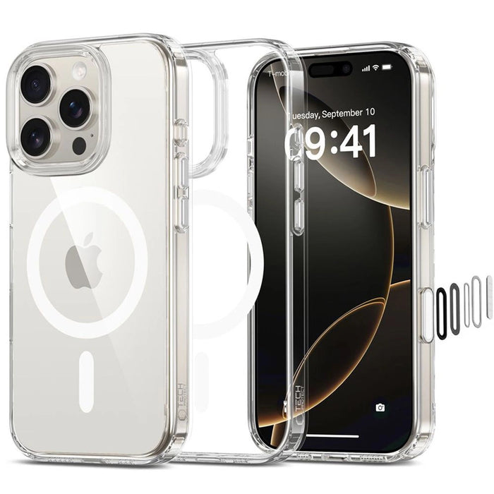 Калъф Tech-Protect Flexair Hybrid CC Magsafe за iPhone 16 Pro Max - прозрачен