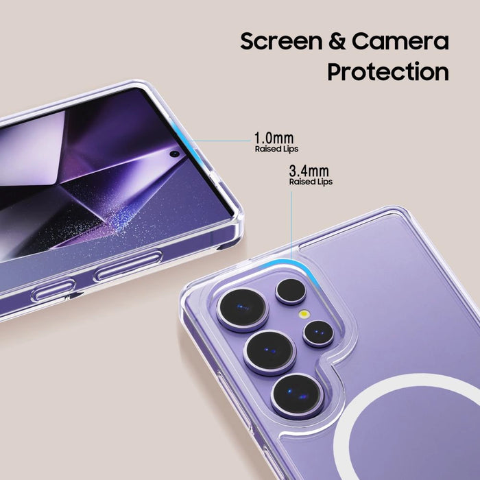 Калъф Tech-Protect FlexAir Hybrid MagSafe за Samsung Galaxy S25 Ultra - прозрачен