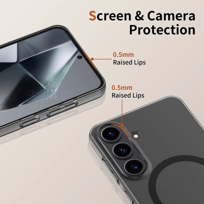 Калъф Tech-Protect MagSlim MagSafe за Samsung Galaxy S25 - черен