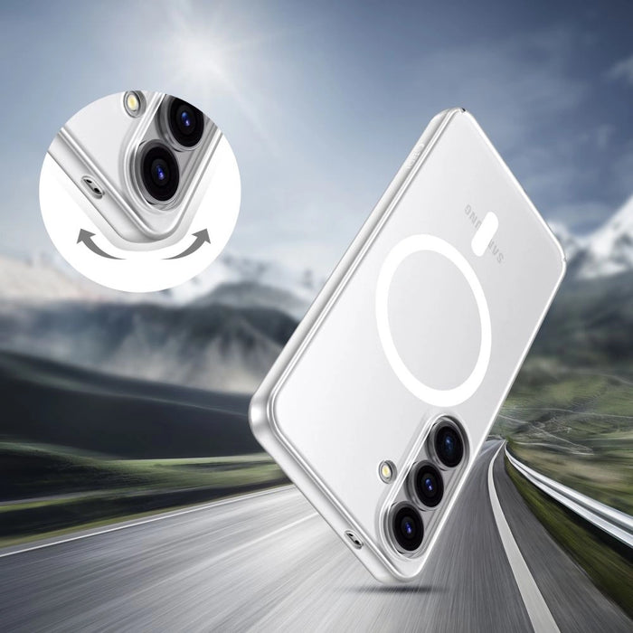 Калъф Tech-Protect MagSlim MagSafe за Samsung Galaxy S25 - прозрачен