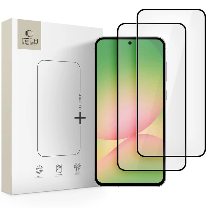 Tech-Protect Glass Fit+ 2-Pack Tempered Glass за Samsung Galaxy A36 / A56 5G - черен
