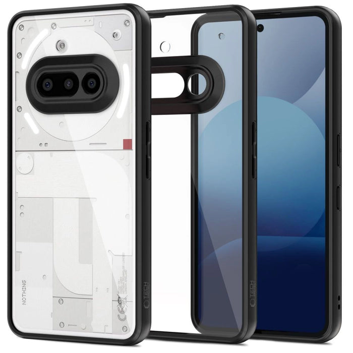 Tech-Protect MagMat Case for Nothing Phone 3A - прозрачен/черен