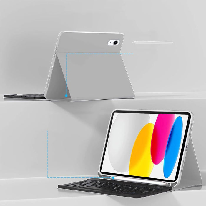 Калъф Tech-Protect SC Pen + Keyboard за iPad 10.9" 2022 (10th gen.) / 11" 2025 (11th gen.) - сив