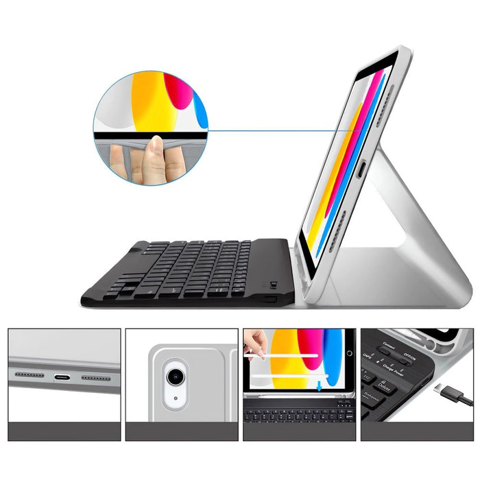 Калъф Tech-Protect SC Pen + Keyboard за iPad 10.9" 2022 (10th gen.) / 11" 2025 (11th gen.) - сив