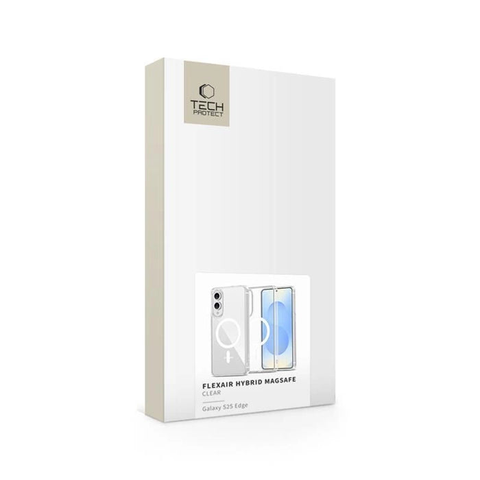 Tech-Protect FlexAir Hybrid MagSafe калъф за Samsung Galaxy S25 Edge - прозрачен