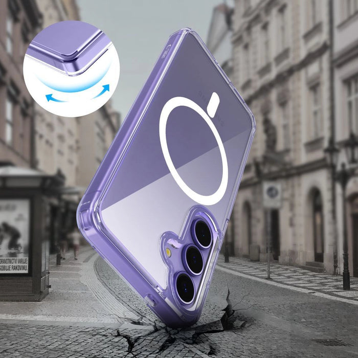 Tech-Protect FlexAir Hybrid MagSafe калъф за Samsung Galaxy S25 Edge - прозрачен