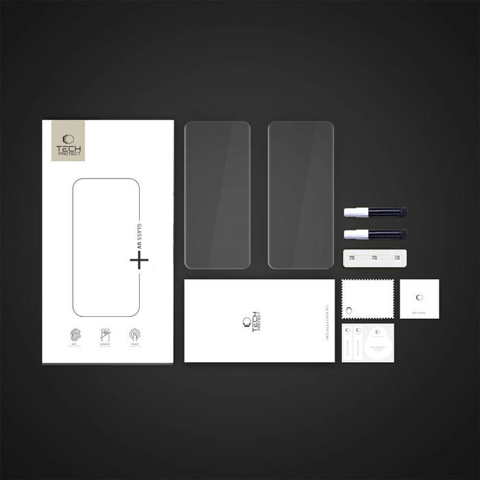 Tech-Protect Glass UV+ 2 пакета закалено стъкло за Motorola Edge 60 Fusion - прозрачно