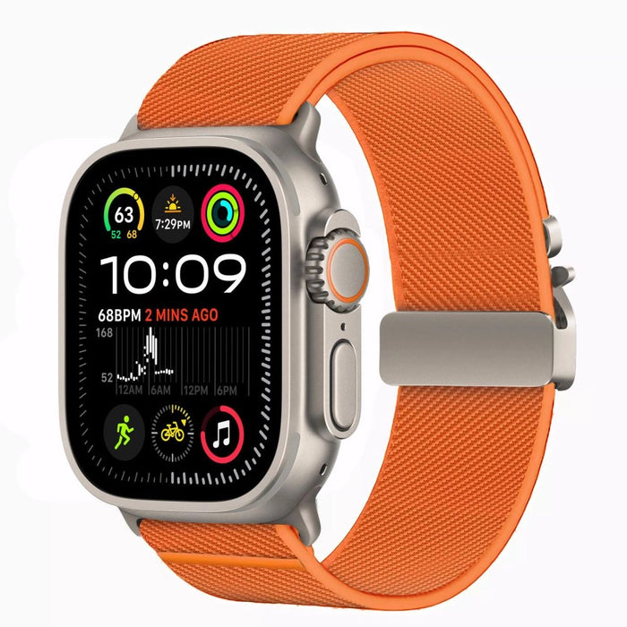 Tech-Protect найлонова закопчалка за Apple Watch 44/45/46/49 мм - оранжев