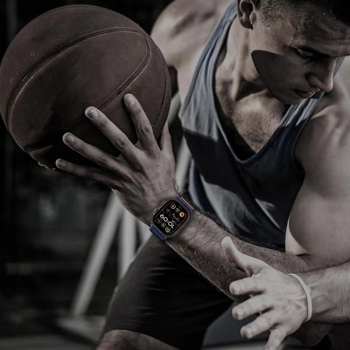 Tech-Protect найлонова закопчалка за Apple Watch 44 / 45 / 46 / 49 мм - тъмносин