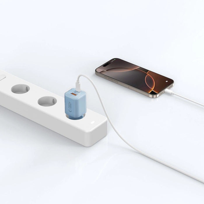 Tech-Protect NCM33W 2-port PD33W/QC3.0 зарядно за стена - синьо