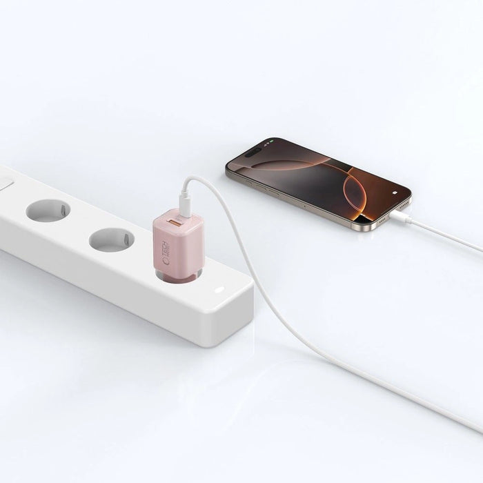 Tech-Protect NCM33W 2-port PD33W/QC3.0 зарядно за стена - розово