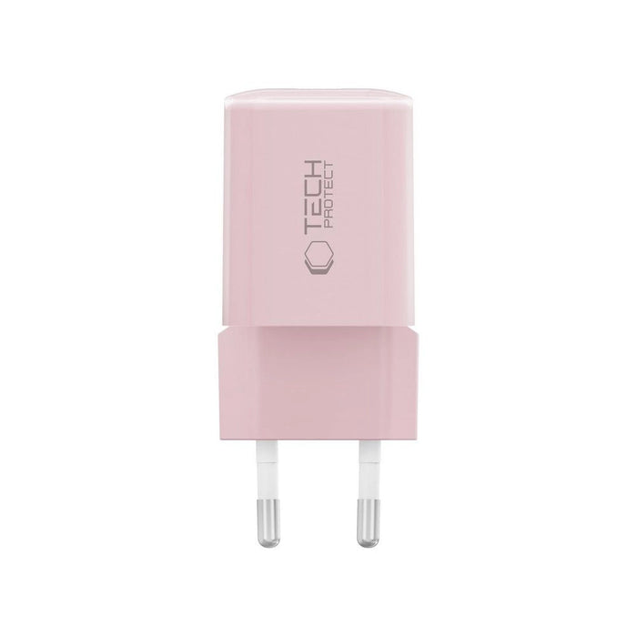 Tech-Protect NCM33W 2-port PD33W/QC3.0 зарядно за стена - розово