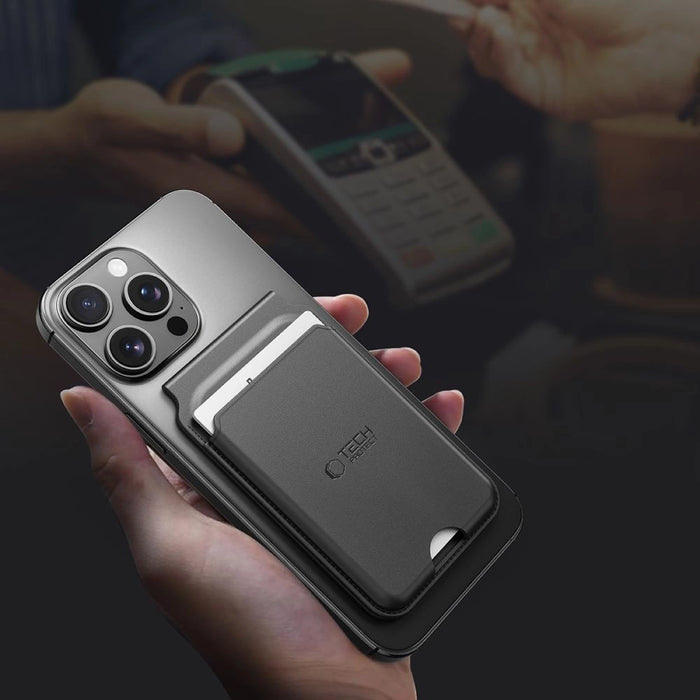 Tech-Protect MagWallet Stand MagSafe Universal Case - черен
