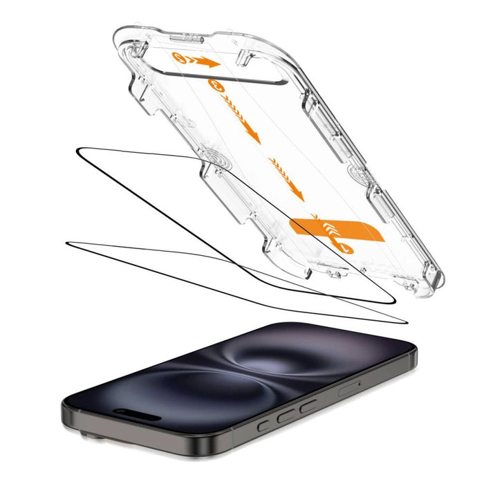Tech-Protect Quick Set+ Tempered Glass 2 пакета за iPhone 15 / 16