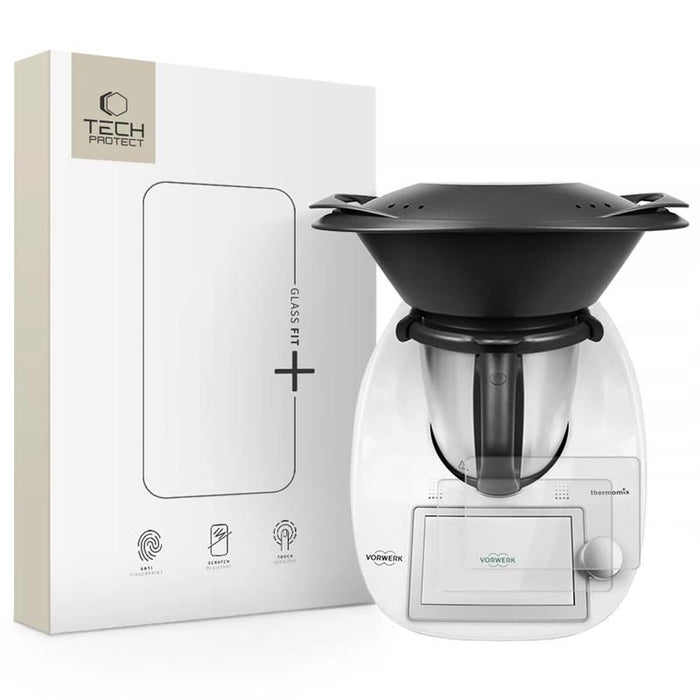 Tech-Protect Glass Fit+ 2 пакета закалено стъкло за Thermomix TM6 - прозрачно
