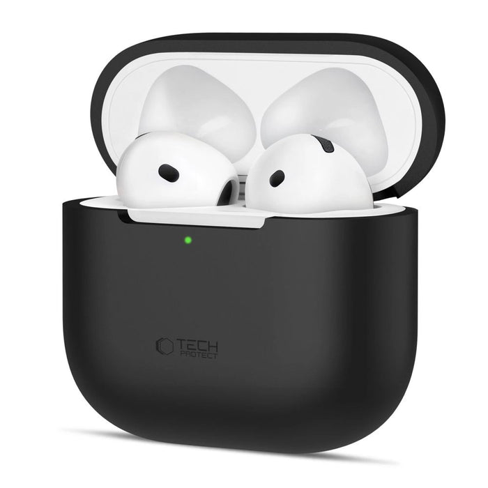 Силиконов калъф Tech-Protect за Apple AirPods 4 - черен