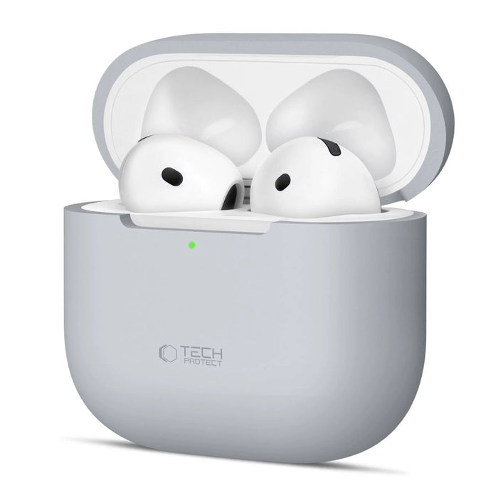 Силиконов калъф Tech-Protect за Apple AirPods 4 - сив