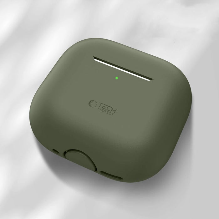 Силиконов калъф Tech-Protect за Apple AirPods 4 - маслина