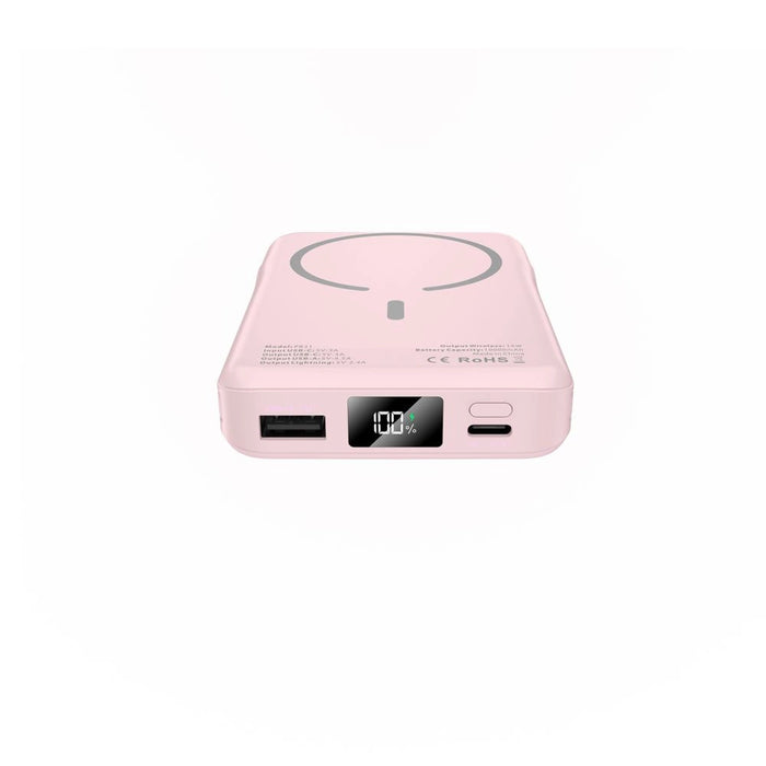 Преносима батерия Powerbank Tech-Protect PB31 LifeMag MagSafe 10000 mAh - розов