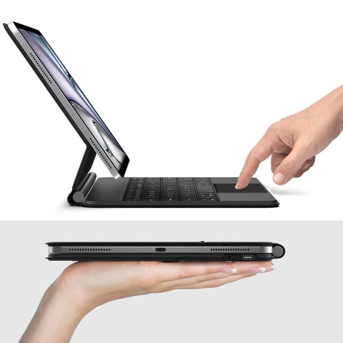 Tech-Protect Smartcase Magnetic с клавиатура за iPad Pro 12.9” 2020 / 2021 / 2022 / iPad Air 13” 2024 / 2025 - черен