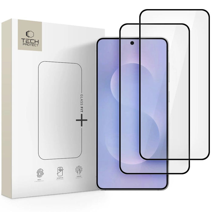 Tech-Protect Glass Fit+ 2 пакета закалено стъкло за Samsung Galaxy S25 Edge - прозрачно