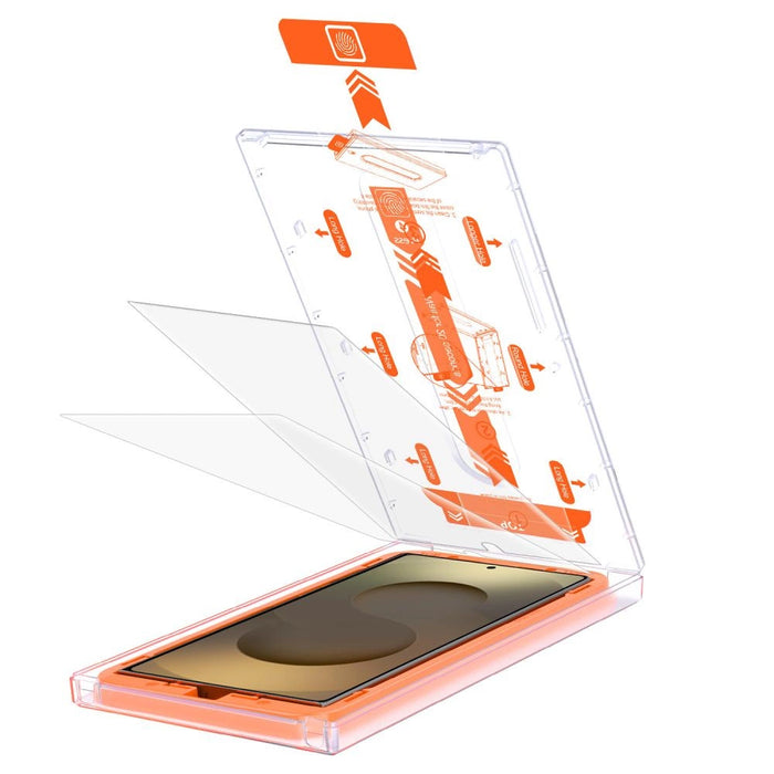 Закалено стъкло Tech-Protect Quick Set+ за Samsung Galaxy S25 Ultra - прозрачно