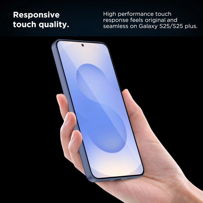 Закалено стъкло Tech-Protect Quick Set+ за Samsung Galaxy S25+ - прозрачно