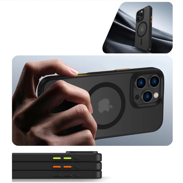 Tech-Protect MagMat Magsafe 3 комплекта калъф за iPhone 16 Pro - черен мат