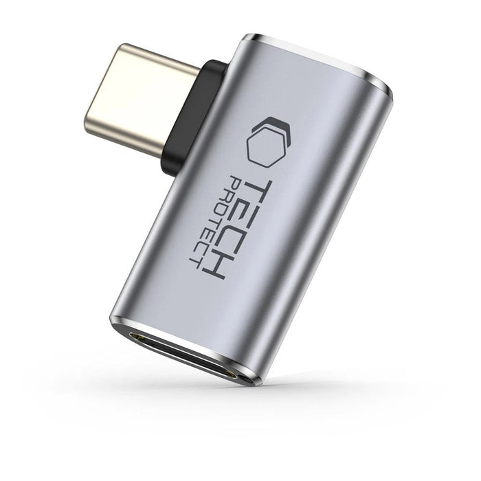 Tech-Protect Ultraboost AA01 USB-C ъглов адаптер - сив